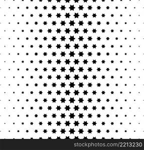 Seamless halftone vector background. Filled with black stars. Short fadeout. Seamless halftone vector background. Filled with black stars