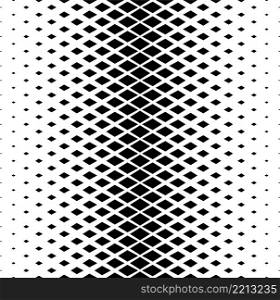 Seamless halftone vector background. Filled with diamonds. Seamless halftone vector background. Filled with black figures