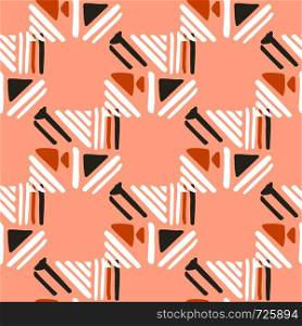 Seamless hand draw Folk pattern. Weave lines ornament. Backdrop for textile or book covers, wallpapers, design, graphic art, wrapping. Vector illustration. Seamless hand draw Folk pattern. weave lines ornament.
