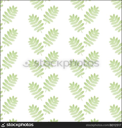 Seamless hand drawn pattern with leaves, vector format