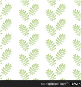 Seamless hand drawn pattern with leaves, vector format