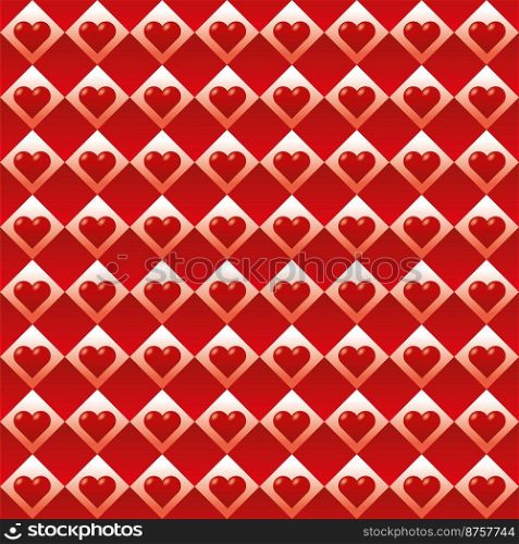 Seamless Heart Pattern. Ideal for Valentine s Day Wrapping Paper.