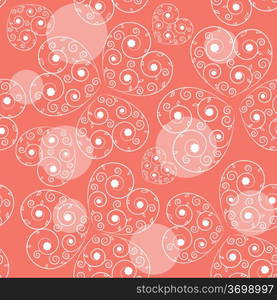 Seamless hearts background