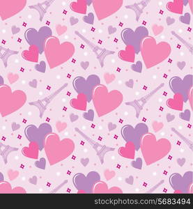 Seamless hearts pattern