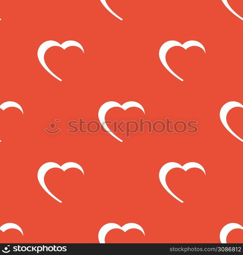 Seamless hearts pattern on a red background. Seamless hearts pattern