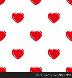 Seamless hearts pattern on a white background. Seamless hearts pattern