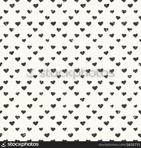 Seamless hearts pattern textured