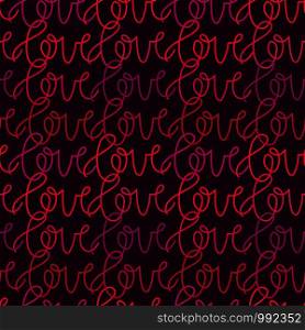 Seamless hearts pattern with Love word. Vector romantic background. Love ornament for wrapping paper. Baby textile design or fashion pattern prints. Valentines day decoration. Seamless hearts pattern with Love word. Vector romantic background. Love ornament for wrapping paper. Baby textile design or fashion pattern prints. Valentines day decoration.