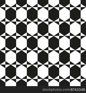 Seamless hexagonal abstract geometric pattern background