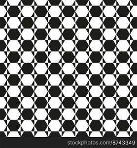 Seamless hexagonal abstract geometric pattern background