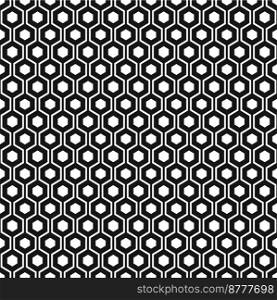 Seamless hexagonal honeycomb texture pattern. Geometric abstract pattern.
