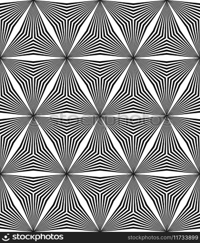 Seamless hexagonal triangle line pattern Vector Image