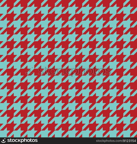 Seamless houndstooth pattern. Vector image.