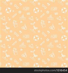 Seamless in tropical pattern with Summer concept and element