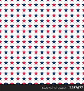 Seamless Independence Day Fourth of July Star Pattern Background
