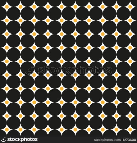 Seamless intersecting circle dot pattern texture background