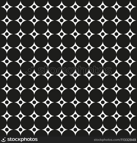 Seamless intersecting circle dot pattern texture background