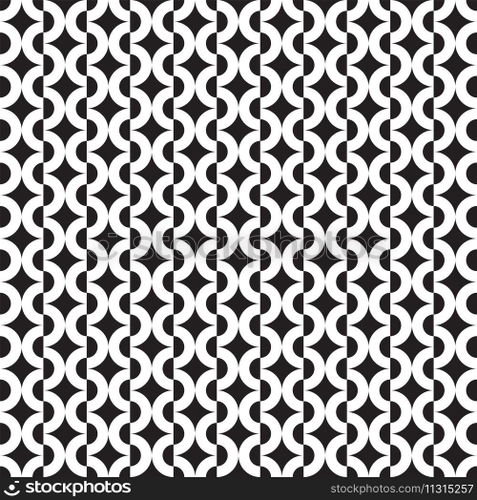 Seamless intersecting circle ring pattern