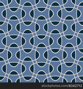 Seamless intersecting geometric overlapping ellipse circle pattern background