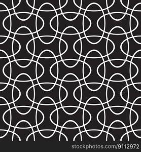 Seamless intersecting geometric overlapping ellipse circle pattern background
