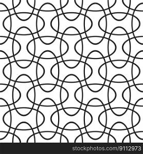 Seamless intersecting geometric overlapping ellipse circle pattern background
