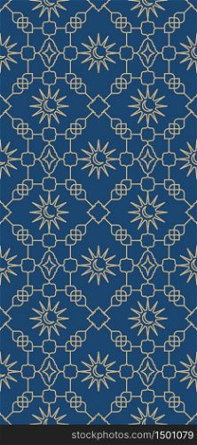 Seamless islamic pattern with Oriental ornaments and motif. Morocan, persian and arabic elements background