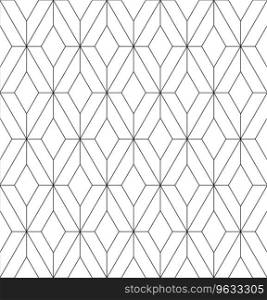 Seamless japanese pattern shoji kumiko in black Vector Image