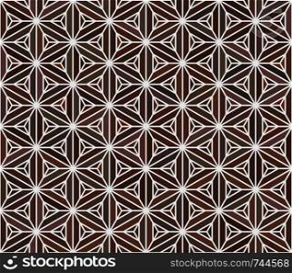 Seamless japanese pattern.Simulation of marquetry technique.Beautiful pattern , great design for any purposes.Background vector.. Seamless japanese pattern.Simulation of marquetry technique .Shades of brown.