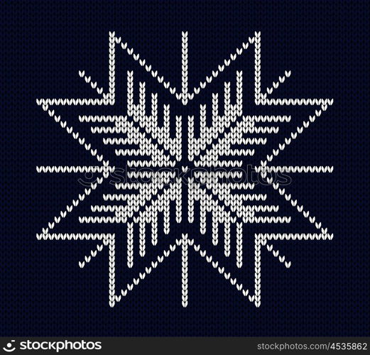 Seamless knit snowflake design