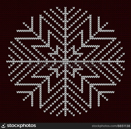 Seamless knit snowflake design