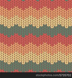 Seamless knitted pattern. Seamless pattern can be used for wallpaper, pattern fills, web page background. Vector illustration.