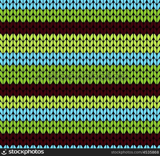 Seamless knitted pattern vector