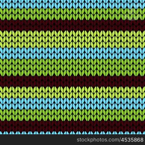 Seamless knitted pattern vector