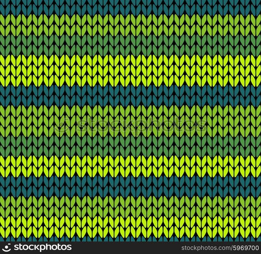 Seamless knitted pattern vector