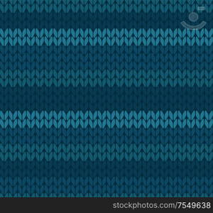 Seamless knitted pattern vector
