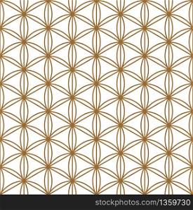 Seamless Kumiko pattern in color lines of medium thickness. Seamless geometric pattern in style japanese ornament Kumiko