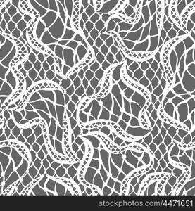 Seamless lace pattern with abstract waves. Vintage fashion textile. Seamless lace pattern with abstract waves. Vintage fashion textile.