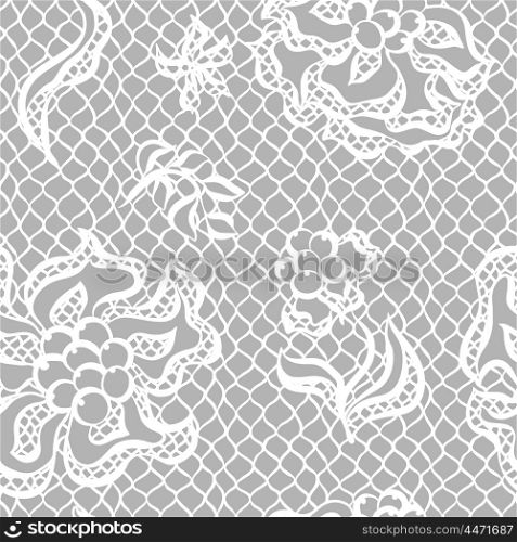 Seamless lace pattern with flowers. Vintage fashion textile. Seamless lace pattern with flowers. Vintage fashion textile.