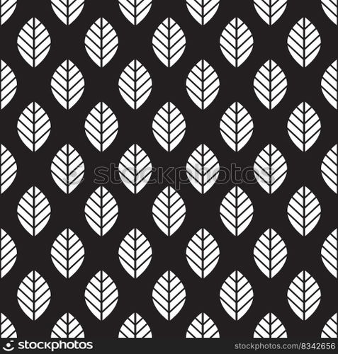 Seamless leaf pattern background
