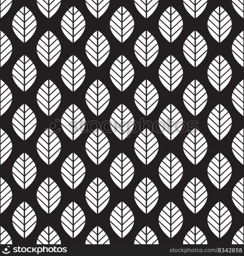 Seamless leaf pattern background