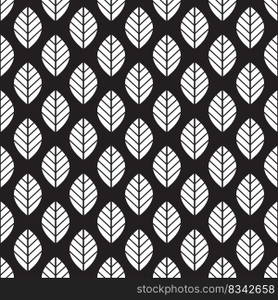 Seamless leaf pattern background