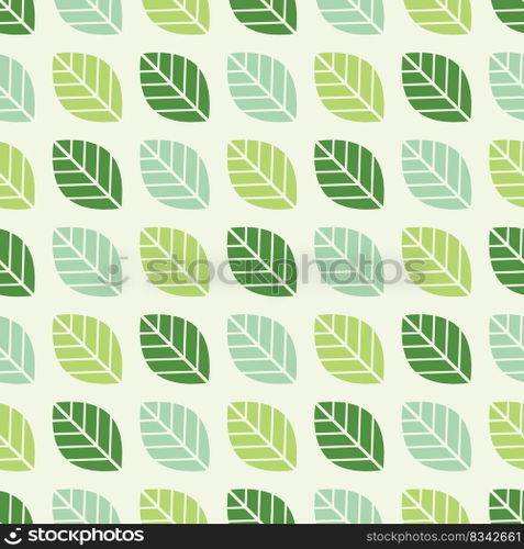 Seamless leaf pattern background