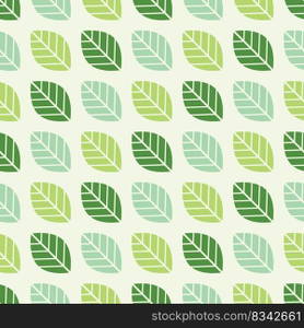 Seamless leaf pattern background