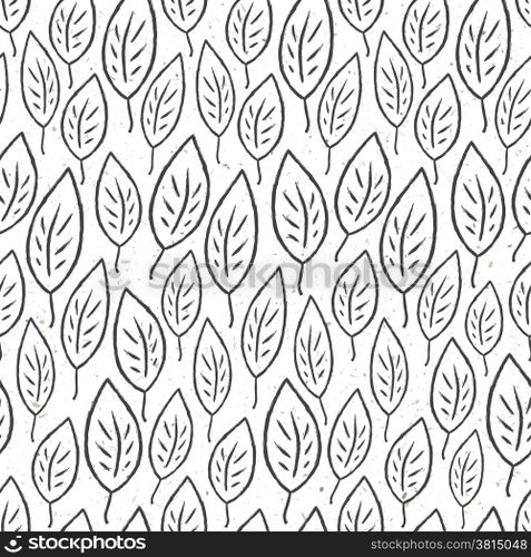 Seamless leaves pattern. Vector