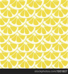 Seamless lemon slices pattern vector.. Seamless lemon slices pattern vector. Lemon slices on table handdrawn pattern.