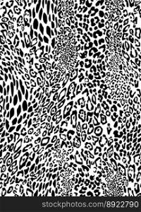 Seamless leopard pattern vector image