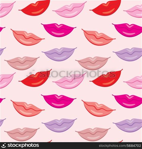 Seamless lips pattern