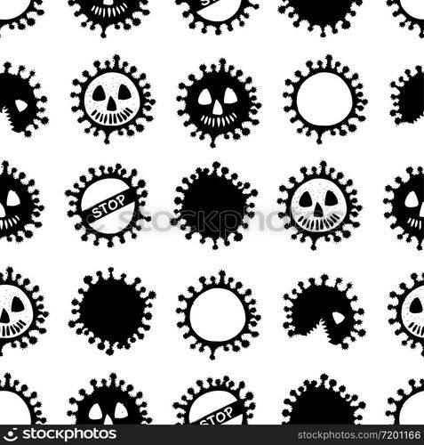 Seamless medicine pattern isolated on white background Design concept for Medical information poster against Corona virus epidemic. Covid-19. Vector Illustrations. Seamless medicine pattern isolated on white background Design concept for Medical information poster against Corona virus epidemic. Covid-19