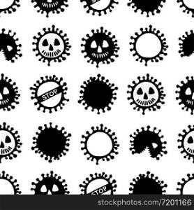 Seamless medicine pattern isolated on white background Design concept for Medical information poster against Corona virus epidemic. Covid-19. Vector Illustrations. Seamless medicine pattern isolated on white background Design concept for Medical information poster against Corona virus epidemic. Covid-19