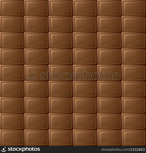 Seamless milk chocolate background with blocks of tasty sweets